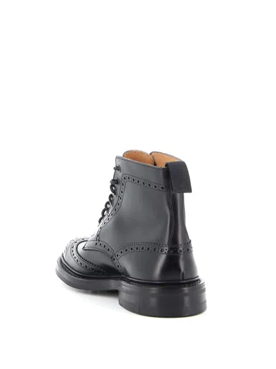 Tricker's Leather Ankle Boots In Black