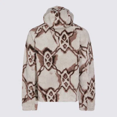 Daily Paper Shield-pattern Hooded Jacket In Brown