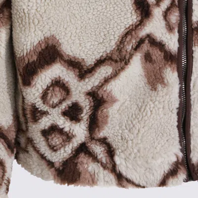 Daily Paper Shield-pattern Hooded Jacket In Brown