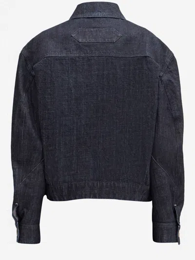 Jacquemus The Canevas De-nîmes Denim Jacket In Blue
