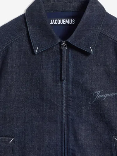 Jacquemus The Canevas De-nîmes Denim Jacket In Blue