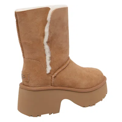 Ugg Classic Esmee Twinface Shearling Boots In Brown