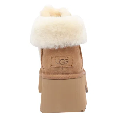 Ugg Classic Esmee Lace Up Suede Boots In Brown