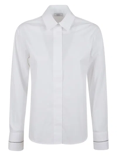 Peserico Long-sleeved Blouse In White