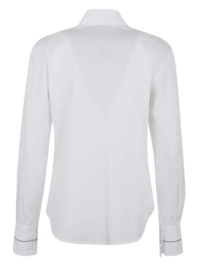 Peserico Long-sleeved Blouse In White