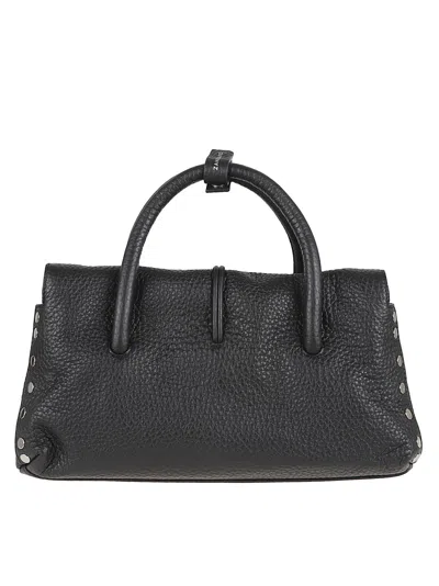 Zanellato Structured Leather Handbag With Dual Handles In Black