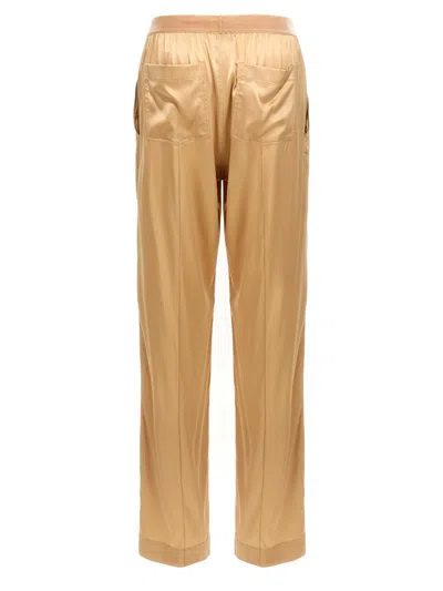 Tom Ford Straight-leg Pajama Style Silk Pants In Neutral