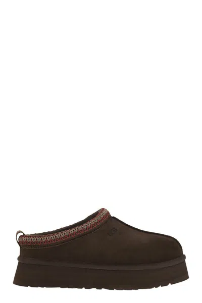 Ugg Suede Mule Slipper With Cushioned Eva Sole In Brown