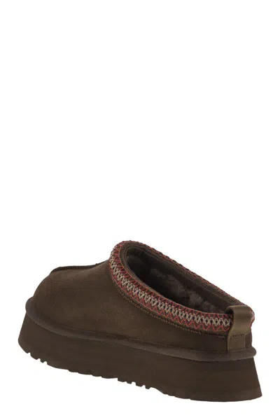 Ugg Suede Mule Slipper With Cushioned Eva Sole In Brown