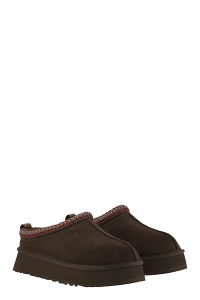 Ugg Suede Mule Slipper With Cushioned Eva Sole In Brown