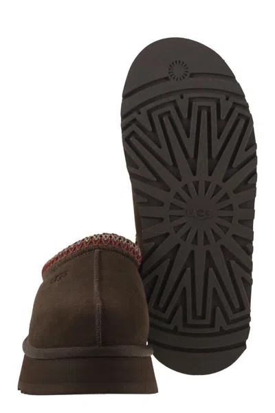 Ugg Suede Mule Slipper With Cushioned Eva Sole In Brown