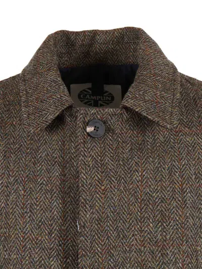 Camplin Single-breasted Coat In Brown
