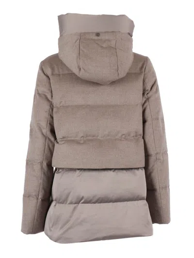 Duno Hooded Keiko Jacket In Neutral