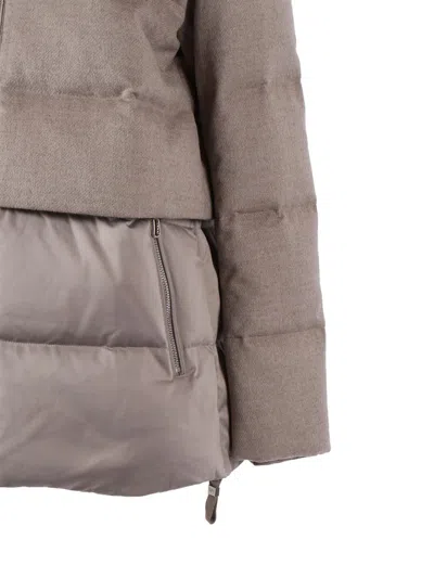 Duno Hooded Keiko Jacket In Neutral