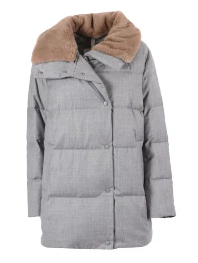 Duno Padded Coat In Gray