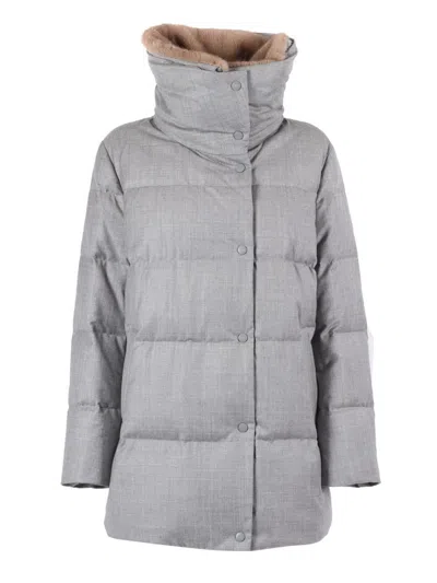 Duno Padded Coat In Gray