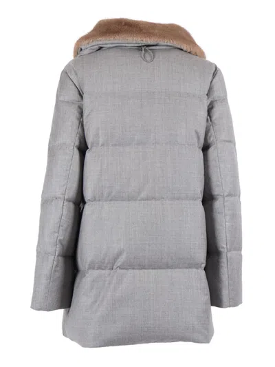 Duno Padded Coat In Gray