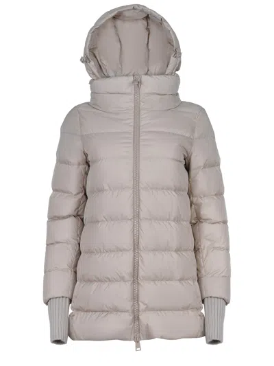 Herno A-shape Chamoix Down Jacket In Neutral