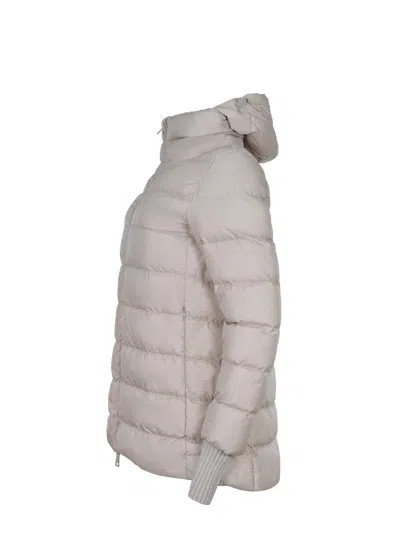 Herno A-shape Chamoix Down Jacket In Neutral