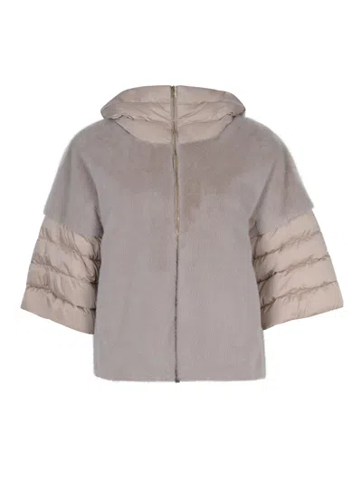 Herno Down Jacket In Neutral