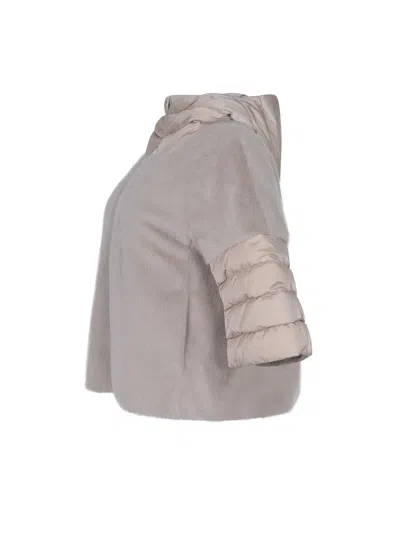 Herno Down Jacket In Neutral