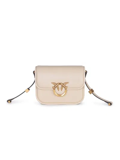 Pinko "love Box" Bag In Neutral