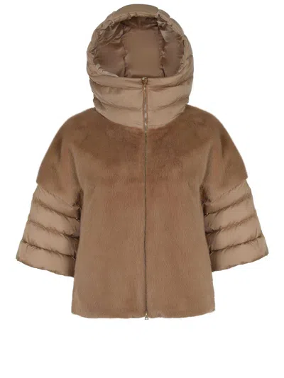 Herno Down Jacket In Brown