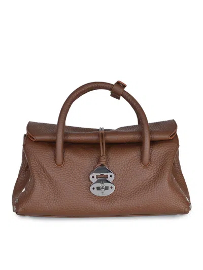 Zanellato Small Dotta Handbag In Brown