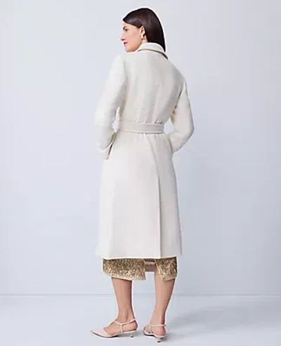 Ann Taylor Belted Everyday Coat In Neutral