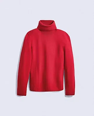 Ann Taylor Petite Essential Turtleneck Sweater In Red