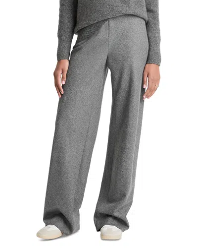 Vince High Waist Straight Leg Pants In Gray