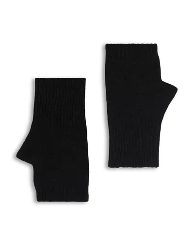Gerard Darel Yara Cashmere Fingerless Gloves In Black