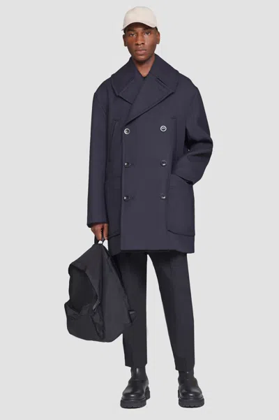 3.1 Phillip Lim Oversized Peacoat In Blue