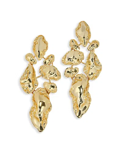 Alexis Bittar Alexis Bitar Brut Mosaic Statement Earrings In Gold