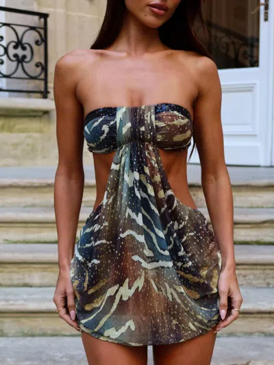 Outcast Minka Mini Dress Mojave In Multi