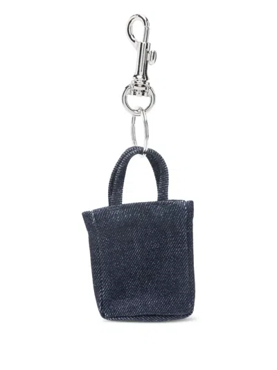 Apc Logo-print Keyring In Blue