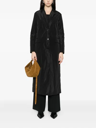 Aspesi Button Pocket Coat In Black