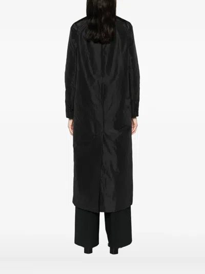 Aspesi Button Pocket Coat In Black