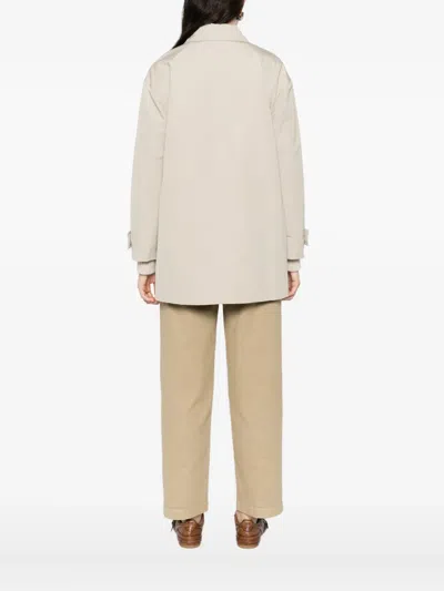 Aspesi Double-breasted Coat In Pink