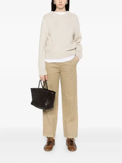 Aspesi Button-fastening Trousers In Neutral