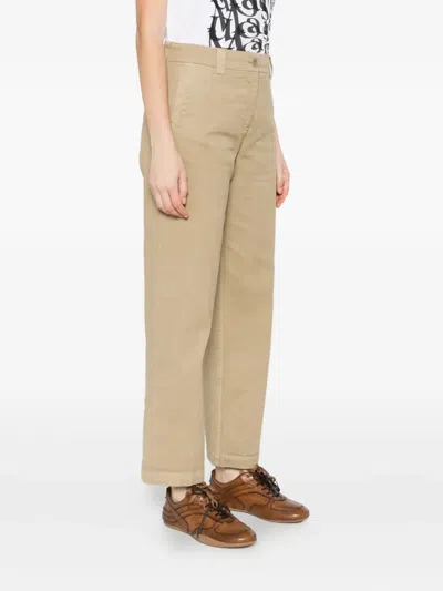Aspesi Button-fastening Trousers In Neutral