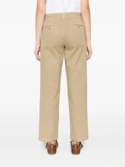 Aspesi Button-fastening Trousers In Neutral
