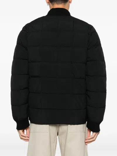 Pyrenex Quilted Press-stud Jacket In Black