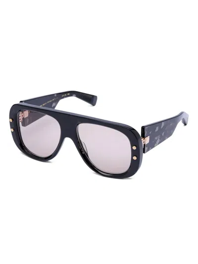 Balmain Pulse Pilot-frame Sunglasses In Black