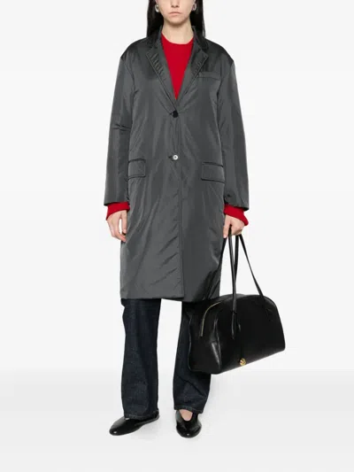Aspesi Button Pocket Coat In Gray