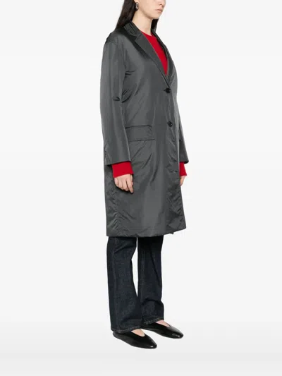 Aspesi Button Pocket Coat In Gray