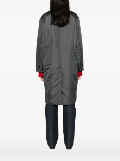 Aspesi Button Pocket Coat In Gray