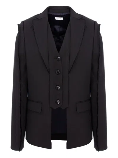 HILDA 磨损边西装夹克