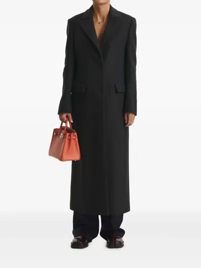 Cuanna Grey Buttoned Coat In Gray