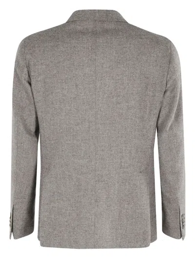 Tagliatore Single-breasted Blazer In Gray